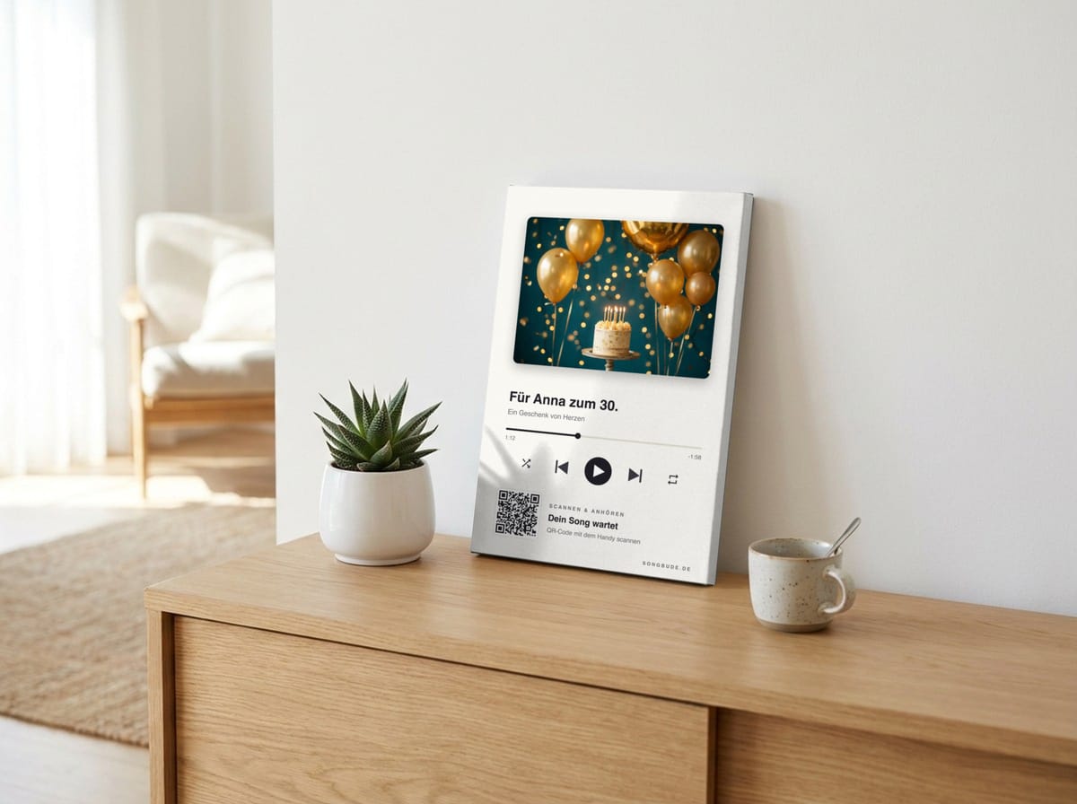 Song-Leinwand 20×30 cm – Beispiel