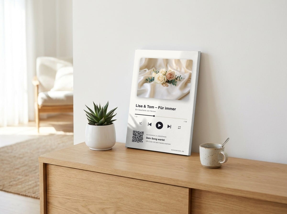 Song-Leinwand 20×30 cm – Beispiel