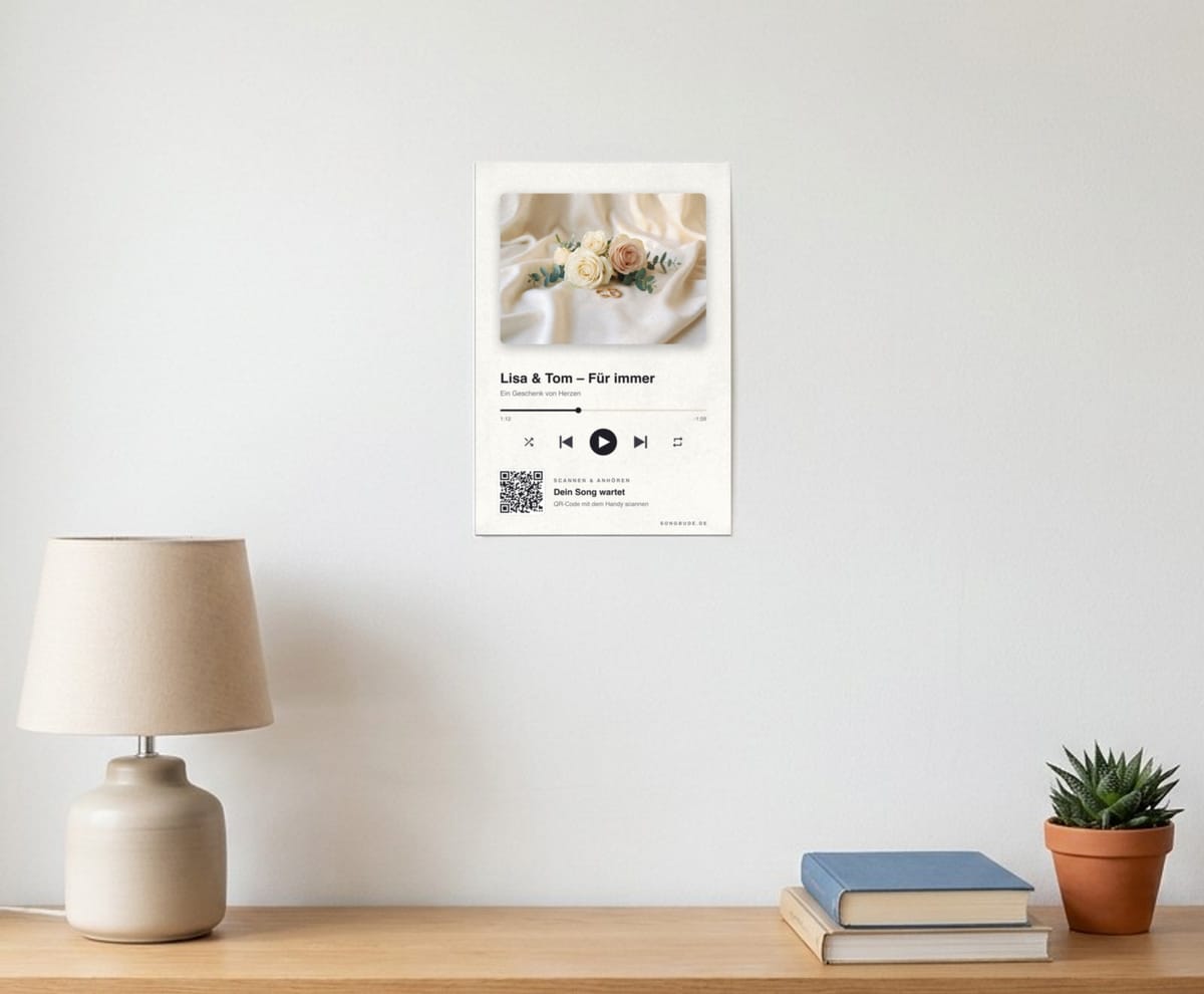 Song-Poster 20×30 cm (selbstklebend) – Beispiel