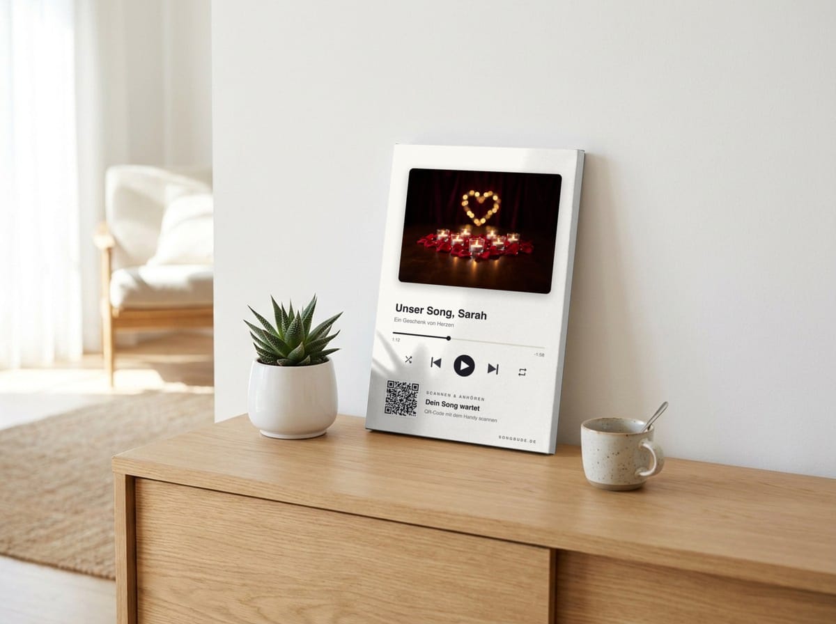Song-Leinwand 20×30 cm – Beispiel