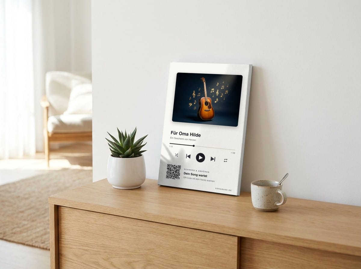 Song-Leinwand 20×30 cm – Beispiel